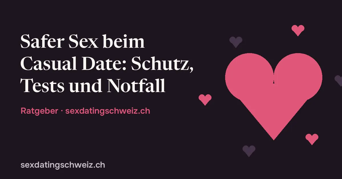 Safer Sex beim Casual Date: Titelgrafik mit Herz-Symbol