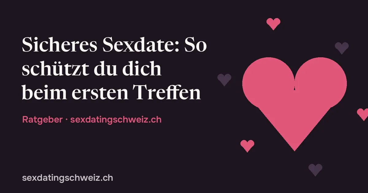 Sicheres Sexdate: Titelgrafik mit Herz-Symbol
